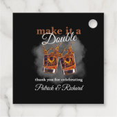 Chef macht es zu einem Whiskey Glass mit doppelter Geschenkanhänger (Rückseite)