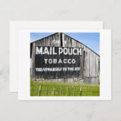 Chef Mail Pouch Tobacco, alter Stall Postkarte (Vorne/Hinten)