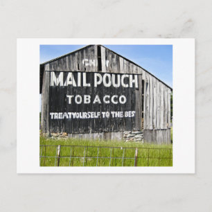 Chef Mail Pouch Tobacco, alter Stall Postkarte