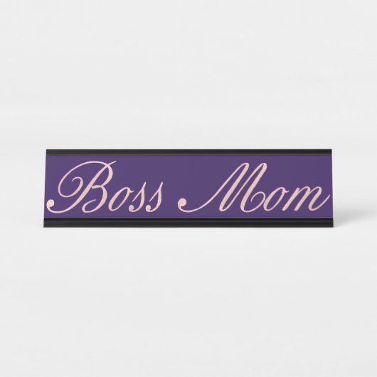 Chef-Mama-lustiges Schreibtischnamensplakette (Vorderseite )