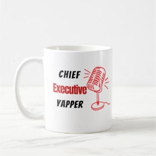Chef-Manager Yapper – Lustige Sprechblasen Kaffeetasse
