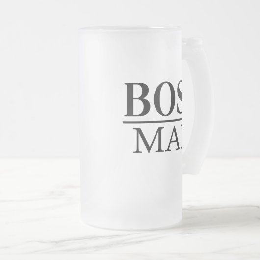 CHEF-MANN MATTGLAS BIERGLAS (VorderseiteRechts)