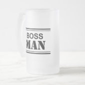 Chef-Mann-mattierte Tasse (Vorderseite Links)