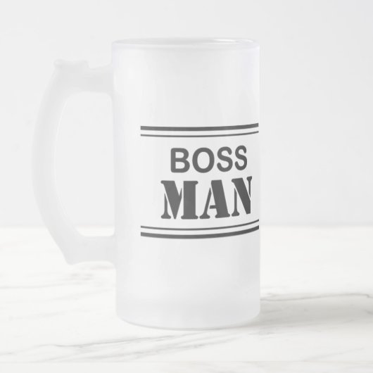 Chef-Mann-mattierte Tasse (Links)