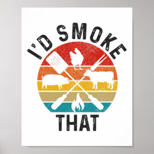 Chef Metzger Bbq Ich Würde Das Lustige Vatertag Poster