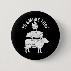 Chef Metzger Bbq Ich Würde Dieses Schweinefleisch Button