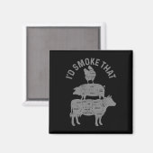 Chef Metzger Bbq Ich Würde Dieses Schweinefleisch  Magnet (Vorderseite/Rückseite)