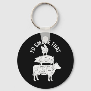 Chef Metzger Bbq Ich Würde Dieses Schweinefleisch Schlüsselanhänger