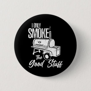 Chef Metzger Kochen Bbq Rauch Diese Kuh Rindfleisc Button