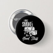 Chef Metzger Kochen Bbq Rauch Diese Kuh Rindfleisc Button (Vorne & Hinten)