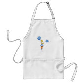 Chef mit Blue Pom Poms Schürze (Vorne)