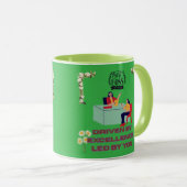 Chef-Modus aktiviert kellygrün Tasse (VorderseiteRechts)