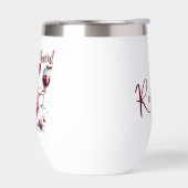 Chef niedlicher Schneemann Wein trinken personalis (Links)