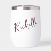 Chef niedlicher Schneemann Wein trinken personalis (Rückseite)