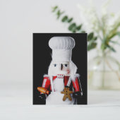 Chef Nussknacker Postkarte (Stehend Vorderseite)