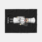 Chef Nutcracker Cook Hat Xmas Fleecedecke (Vorderseite (Horizontal))