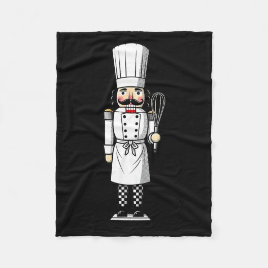 Chef Nutcracker Cook Hat Xmas Fleecedecke (Vorderseite)