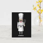 Chef Nutcracker Cook Hat Xmas Karte (Gelbe Blume)