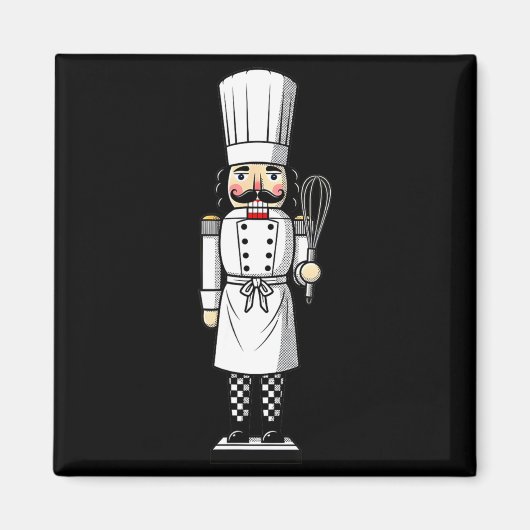 Chef Nutcracker Cook Hat Xmas Magnet (Vorne)