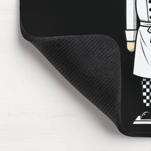 Chef Nutcracker Cook Hat Xmas Mousepad (Ecke)