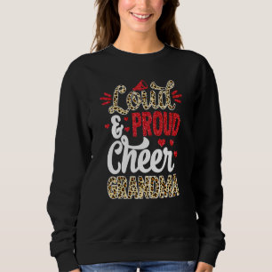 Chef Oma Größte Fan Leopard Print und Pom Po Sweatshirt