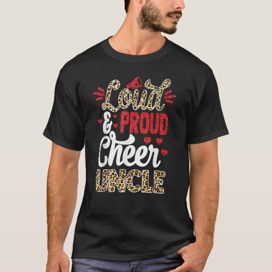 Chef Onkel Größte Lüfterleopard Print und Pom Pom T-Shirt (Vorderseite)