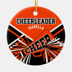 Chef 📣 - Orange, Schwarz und Weiß Keramikornament