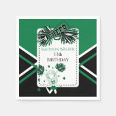 Chef Party Green, Black, White Serviette (Vorderseite)