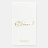 Chef, passen Sie Text Wedding Party Papier G Serviette (Vorderseite)