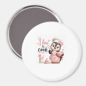 Chef Pinguin Kühlschrankmagnet (Vorderseite/Rückseite)