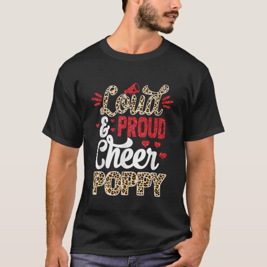 Chef Poppy Größte Fan Leopard Print und Pom Pom T-Shirt (Vorderseite)