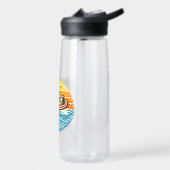 Chef Retro Sonnenuntergang Design Trinkflasche (Links)