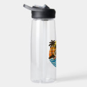 Chef Retro Sonnenuntergang Design Trinkflasche (Rechts)