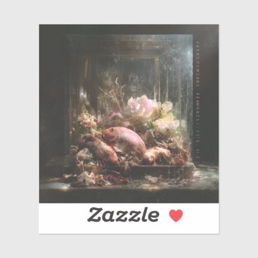 Chef’s Kiss — Gothic Fine Art Aufkleber (Blatt)