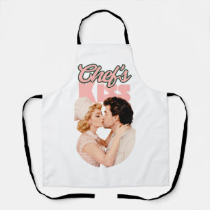 Chef’s Kiss Retro-Illustration   Hübsche Hausfrau  Schürze