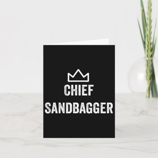 Chef Sandbagger Geschenk für Golf Meme Bjj Schach Karte (Vorderseite)