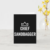 Chef Sandbagger Geschenk für Golf Meme Bjj Schach Karte (Gelbe Blume)