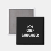 Chef Sandbagger Geschenk für Golf Meme Bjj Schach Magnet (Vorderseite/Rückseite)