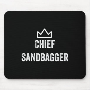 Chef Sandbagger Geschenk für Golf Meme Bjj Schach  Mousepad
