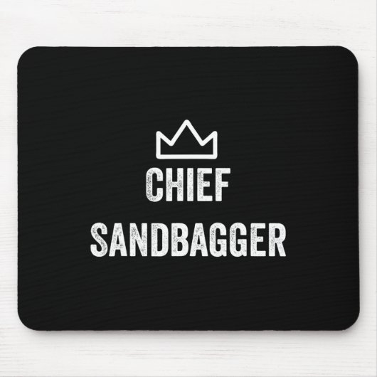 Chef Sandbagger Geschenk für Golf Meme Bjj Schach Mousepad (Vorne)