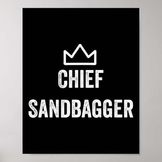 Chef Sandbagger Geschenk für Golf Meme Bjj Schach  Poster (Vorne)