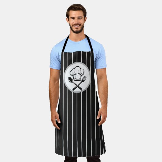 Chef-Schürze – Professionelles Kochen & Küchendesi Schürze (Getragen)