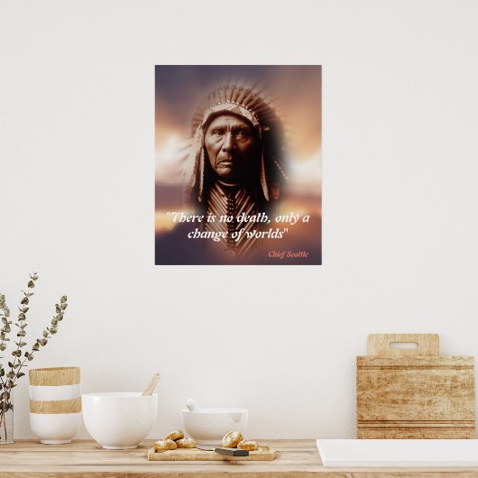 Chef Seattle Zitat zum Tod Poster (Küche)