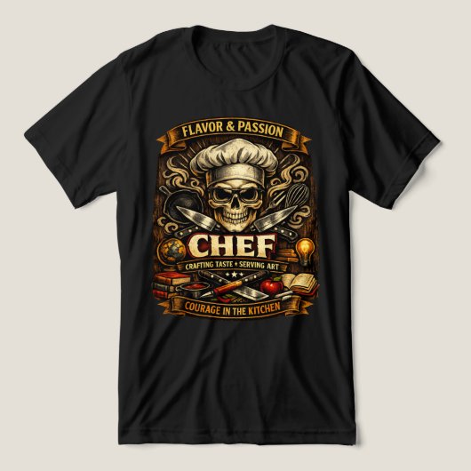 Chef Stolz T-Shirt Tri-Blend Shirt (Design Vorderseite)