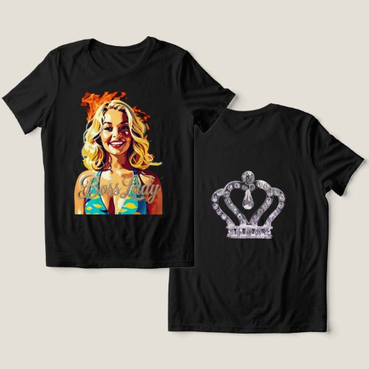 Chef-T-Shirt Tri-Blend-Shirt Tri-Blend Shirt (Design Vorderseite & Rückseite)
