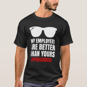 Chef Tag Mitarbeiter Anerkennung Büro Herren & Dam T-Shirt