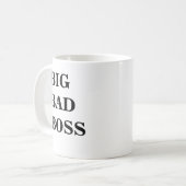 Chef-Tasse - lustiger Name - großer schlechter Kaffeetasse (Vorderseite Links)