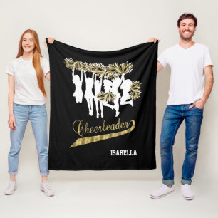 Chef Team 📣 - Gold, Schwarz und Weiß Fleecedecke