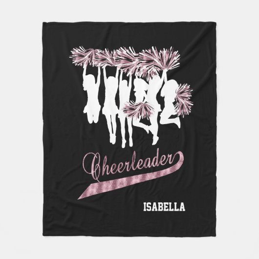 Chef Team 📣 - Rosa, Schwarz und Weiß Fleecedecke (Vorderseite)