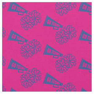 Chef Team School Colors Blue & Pink Stoff